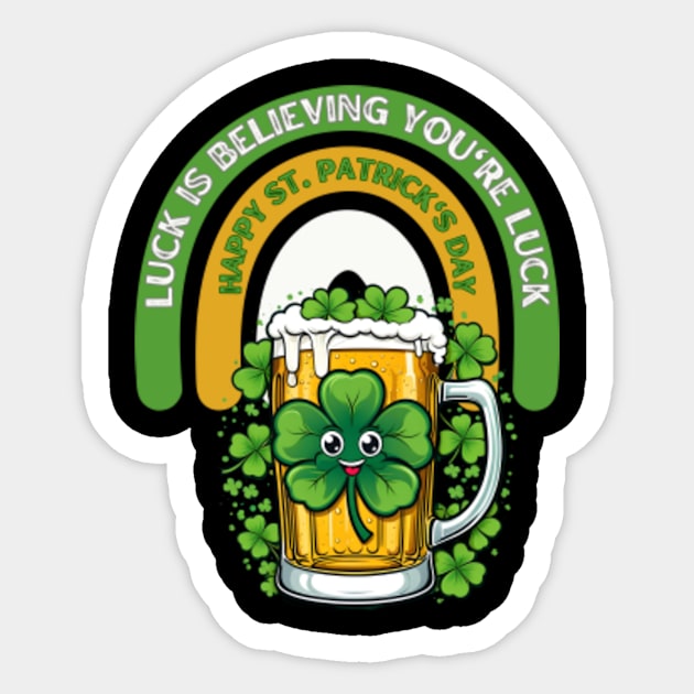 Luck Believers Unite: Happy St. Patrick's Day Sticker by PixelSymphony